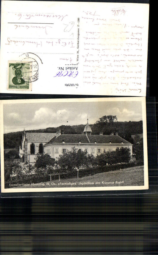 670096,Alland Mayerling Karmeliterkloster ehemals Jagdschloss Kronprinz Rudolf