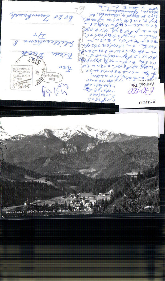 670100,Foto Ak St Aegyd am Neuwalde mit Göller