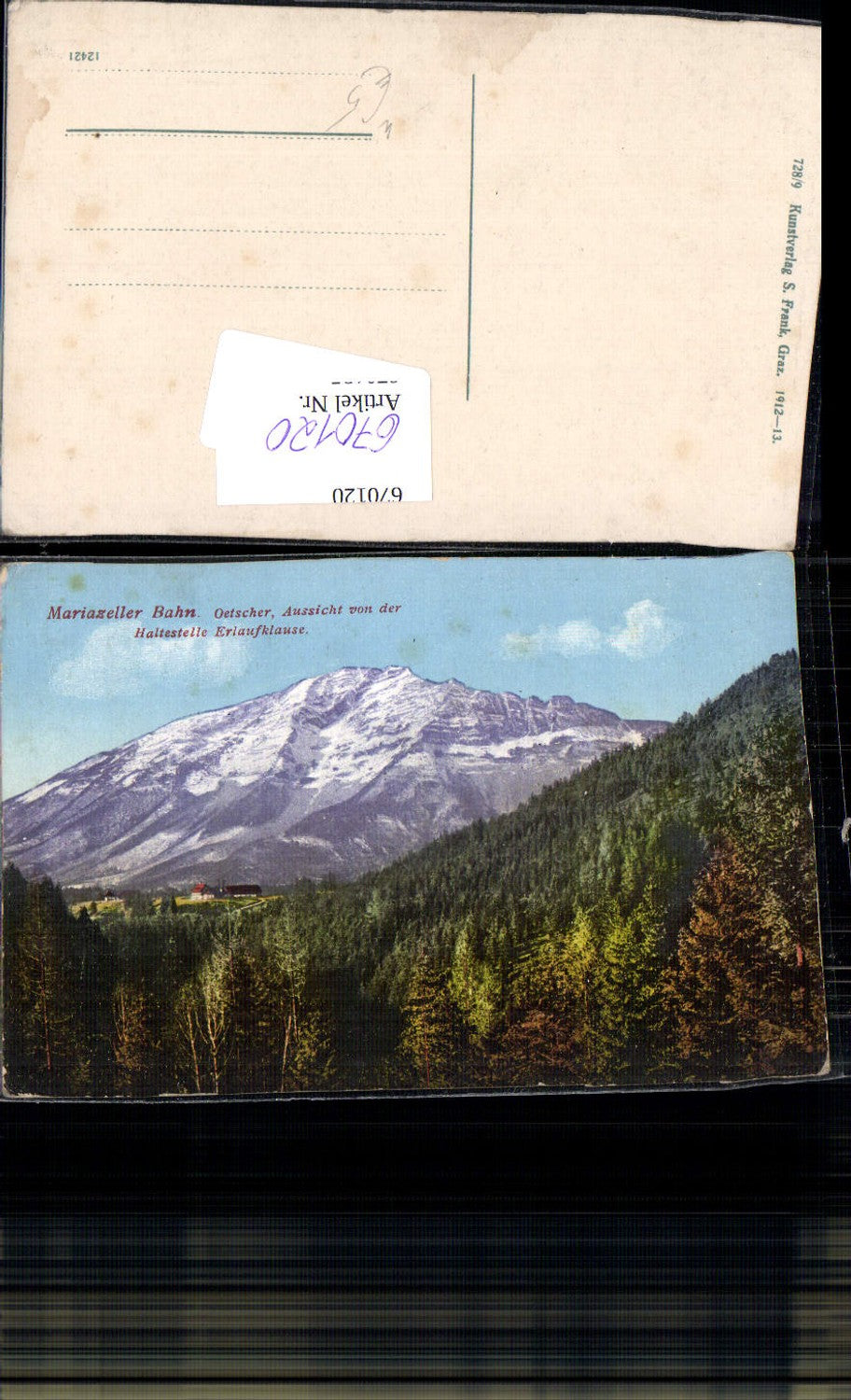 670120,Mariazellerbahn Ötscher Aussicht v. Haltestelle Erlaufklause Mitterbach a. Erlaufsee