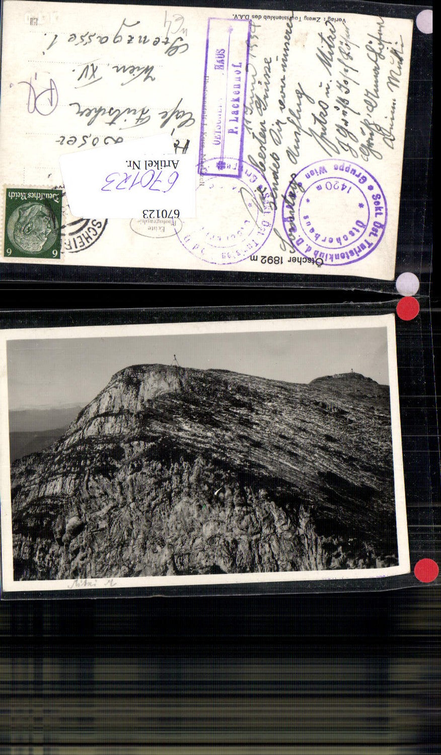 670123,Foto Ak Ötscher Lackenhof