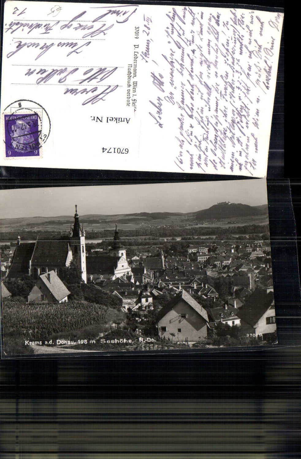 670174,Foto Ak Krems a. d. Donau Ansicht