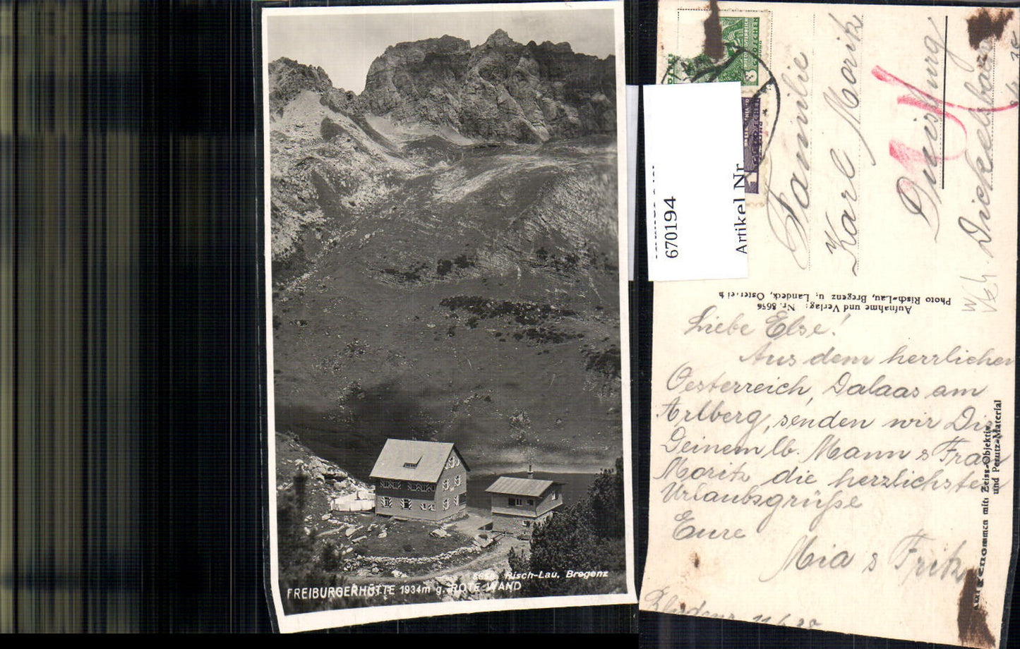 Alte Ansichtskarte – Old Postcard