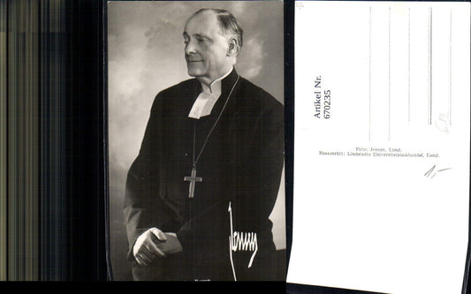 670235,Foto Ak Biskopen i Lunds Stift Anders Nyrgren Geistlicher Religion Sweden