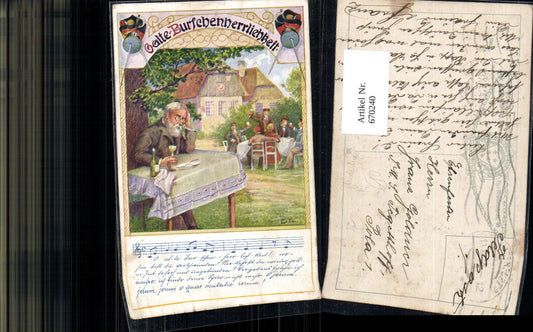 670240,Künstler Ak Ezel Galte Burschenherrlichkeit Studentika Wein