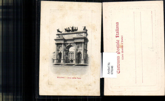 670248,Milano Mailand Arco della Pace Bauwerk Friedensbogen Italy