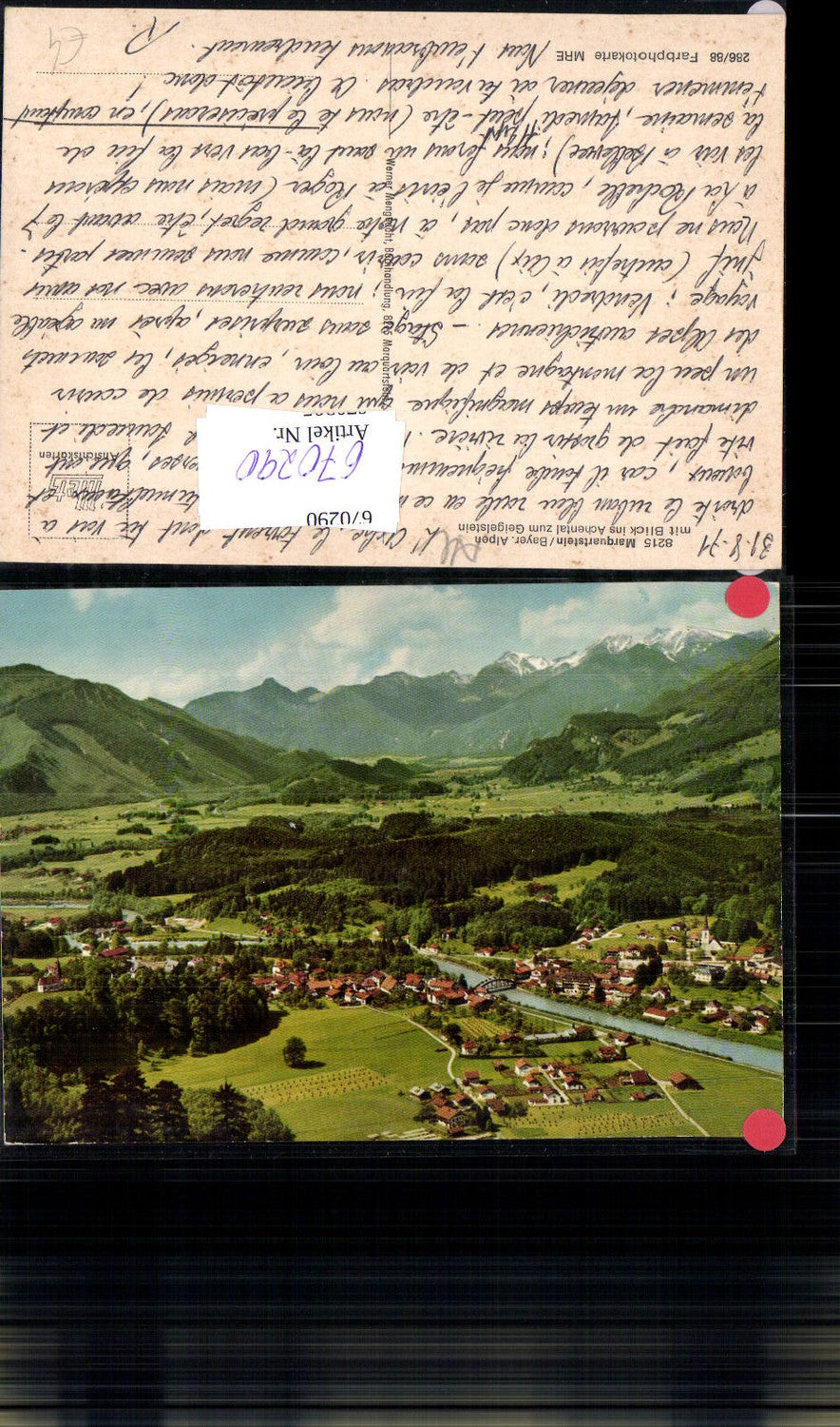 670290,Marquartstein mit Blick ins Achental z. Geigelstein