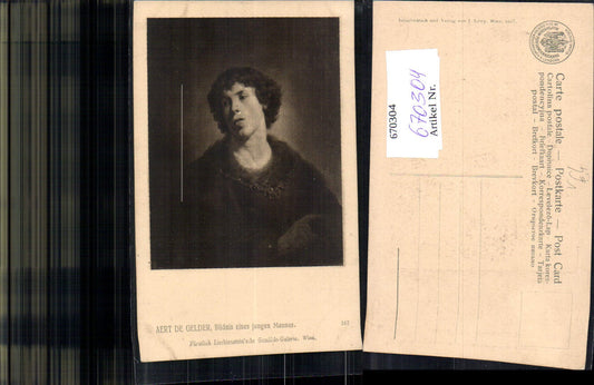 670304,Künstler Ak Aert de Gelder Bildnis eines jungen Mannes Portrait pub J. Löwy 167