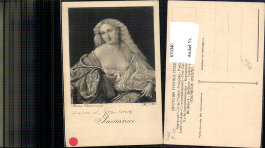 670340,Künstler Ak Palma Vecchio Inconnue Frau Barbusig Erotik