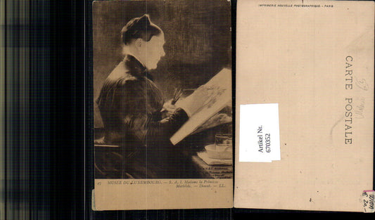 670352,Künstler Ak Doucet S. A. I. Madame la Princesse Mathilde Malerin Malen Kunst