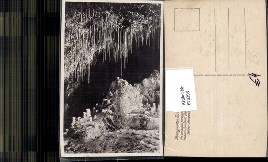 670398, Photo Ak Fairy Grottoes Saalfeld/Saale Thuringia Stalactite Cave