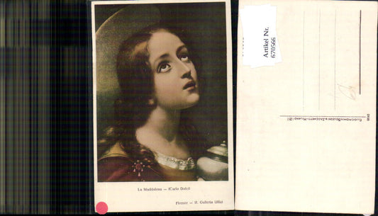 670566,Künstler Ak Carlo Dolci La Maddalena Frau Heiligenschein Heilige Religion