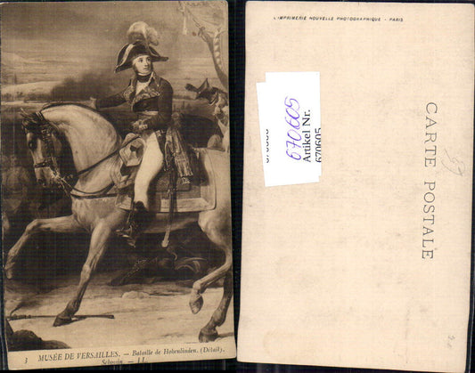 670605,Künstler Ak Schossin Bataille de Hohenlinden Soldat a. Pferd Reiten Uniform France