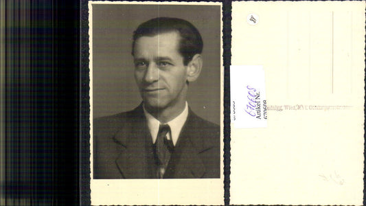 670608,Foto Ak Mann Anzug Portrait pub Atelier F. Skudnigg Wien