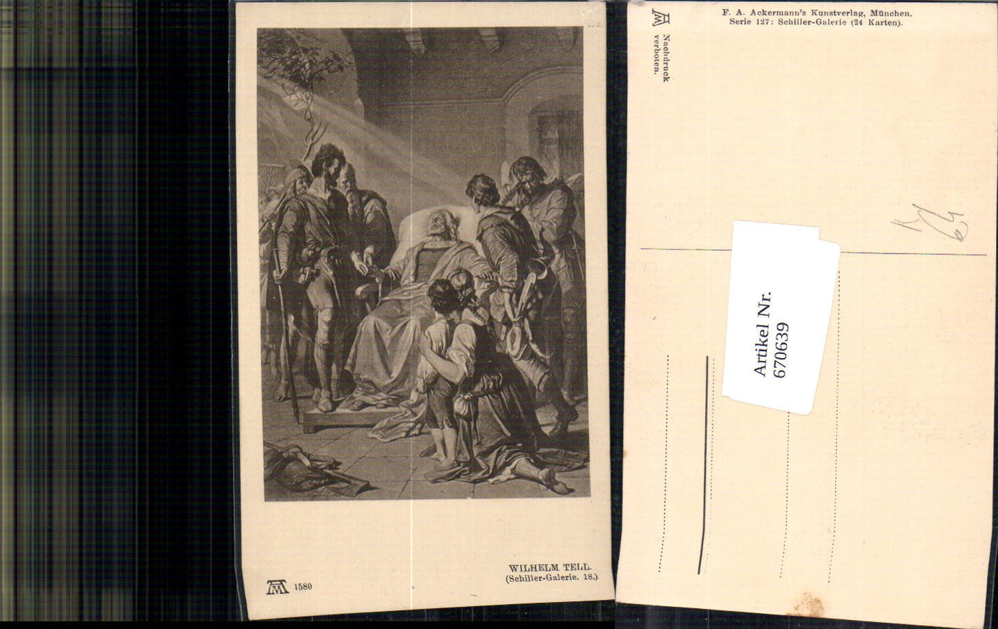 670639,Künstler Ak Schiller Galerie Wilhelm Tell