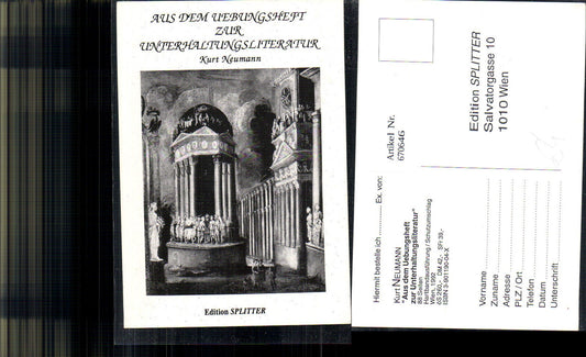 670646,Kurt Neumann Aus d. Übungsheft zur Unterhaltungsliteratur Edition Splitter