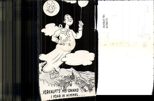 670673,Verkaufts mei Gwand i foar in Himmel Humor Mondgesicht