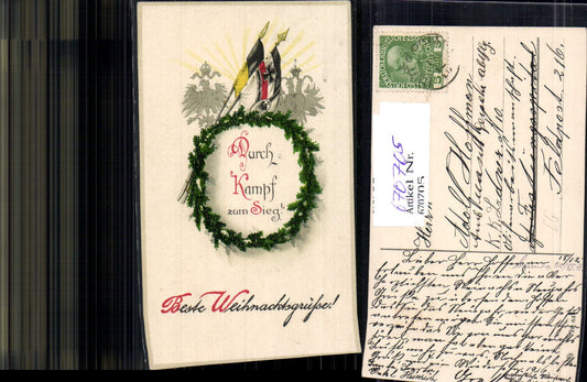 670705,Patriotik Durch Kampf und Sieg Kriegsweihnacht Weihnachten WW1