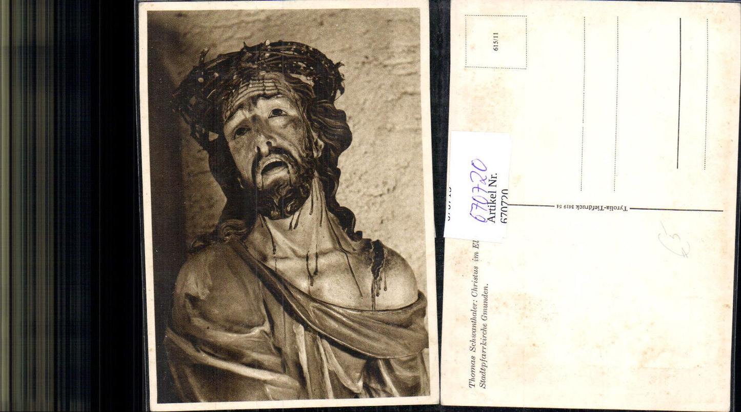 670720,Thomas Schwanthaler Christus im Elend Gmunden Stadtpfarrkirche Religion