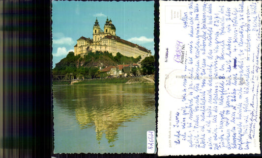 670859,Melk Stift Melk Benediktinerstift Wachau Totalansicht v. Donau