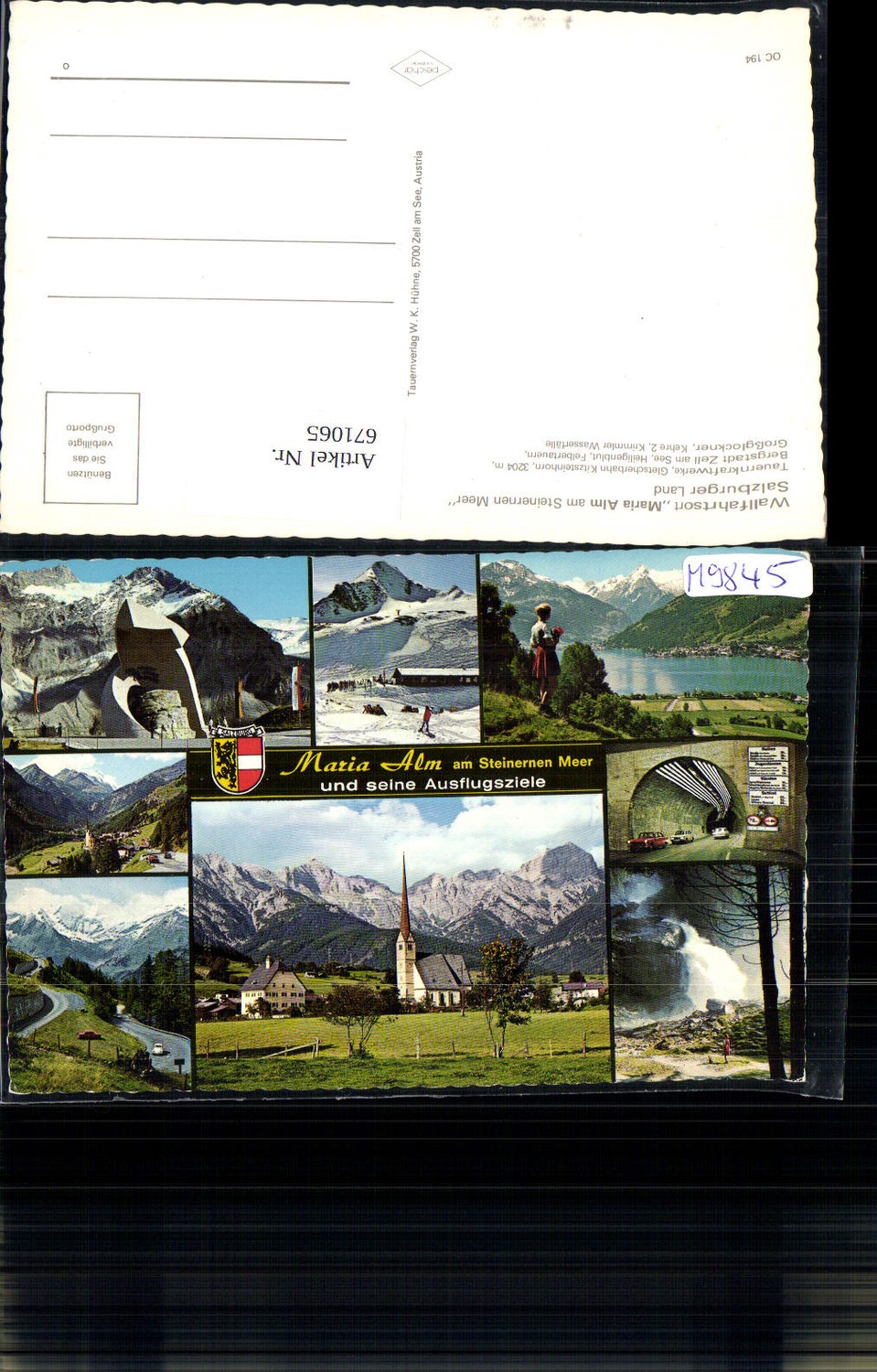 671065,Mehrbild Ak Maria Alm am Steinernen Meer Tauernkraftwerke Kitzsteinhornbahn