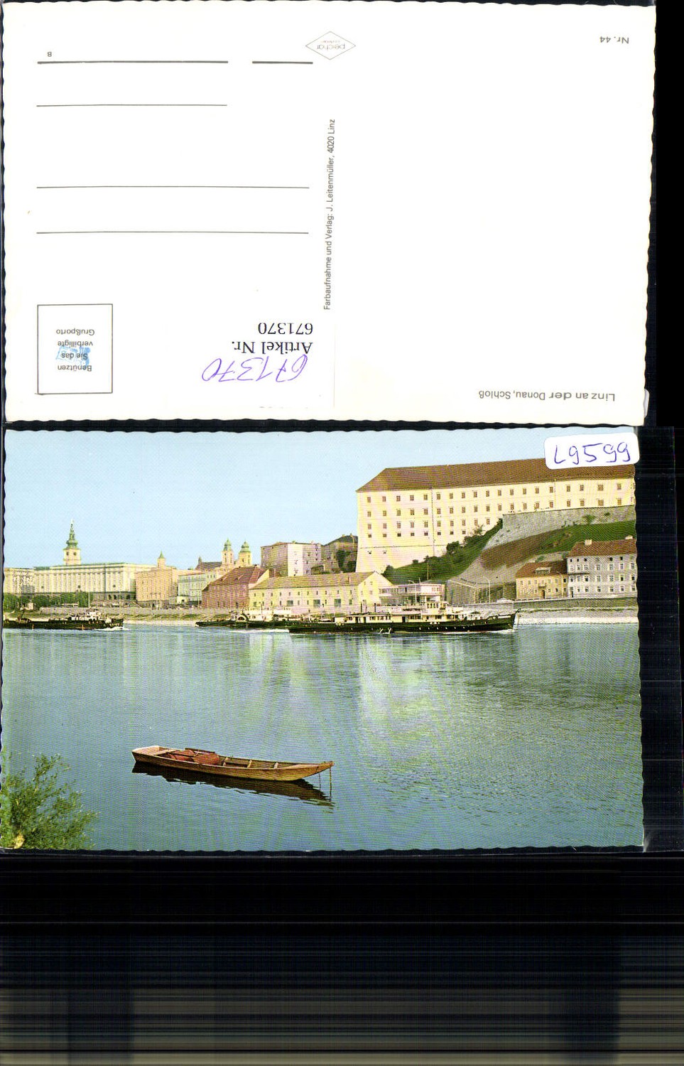 671370,Linz a. d. Donau Schloss Schiff Dampfer