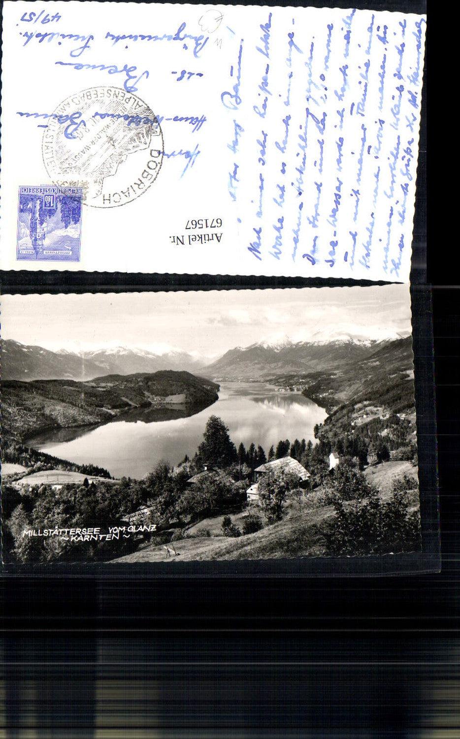 671567,Foto Ak Millstättersee v. Glanz Millstatt am See