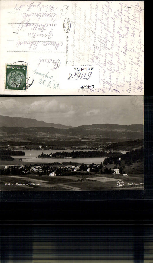 671628,Foto Ak Faak a. Faakersee Ansicht Faak am See Finkenstein am Faaker See