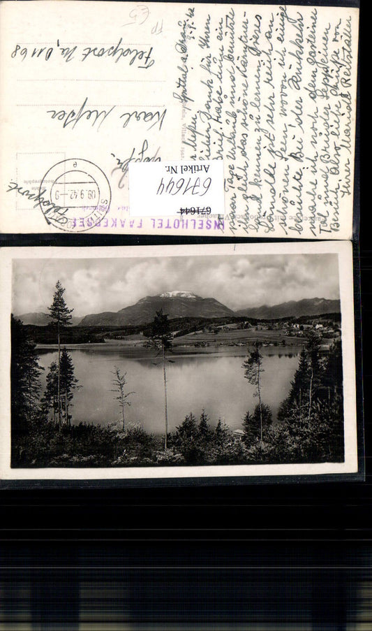 671644,Foto Ak Faakersee Villach-Drobollach am Faaker See Feldpost Nr 01168