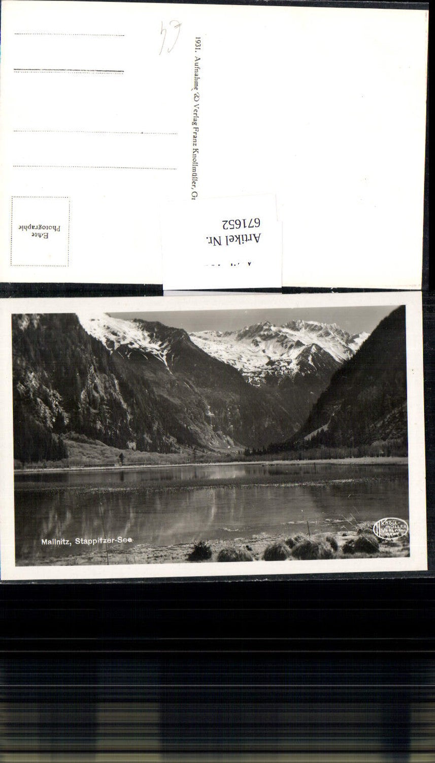671652,Foto Ak Mallnitz Stappitzer-See