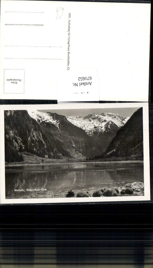 671652,Foto Ak Mallnitz Stappitzer-See