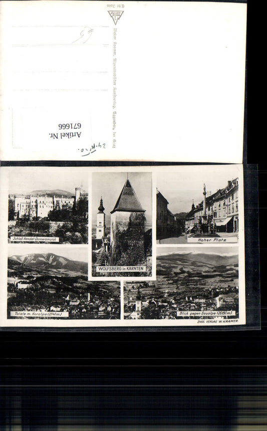 671666,Mehrbild Ak Wolfsberg Hoher Platz Schloss Henkel-Donnersmarck