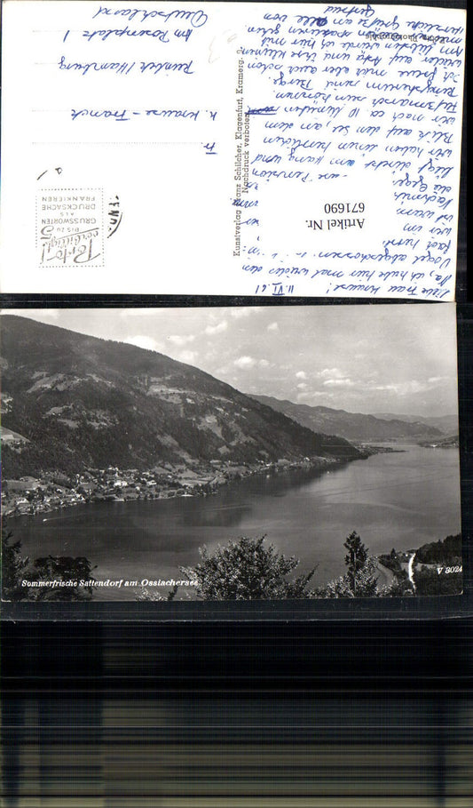 671690,Foto Ak Sattendorf a. Ossiachersee Treffen am Ossiacher See