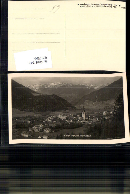 671706,Foto Ak Obervellach Kärnten Ansicht