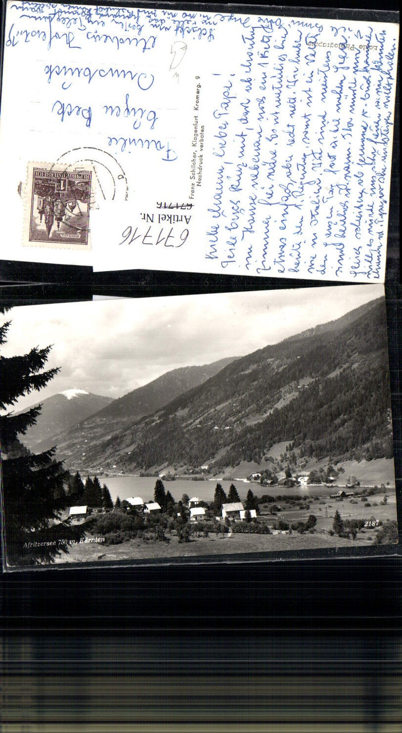 671716,Foto Ak Afritzersee Feld am See