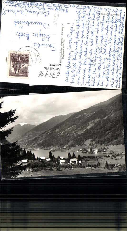 671716,Foto Ak Afritzersee Feld am See