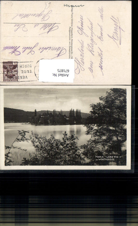 671875,Foto Ak Maria Loretto a. Wörthersee Klagenfurt