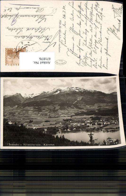 671876,Foto Ak Seeboden a. Millstättersee