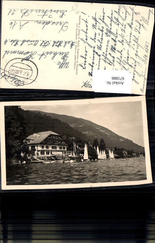 671888,Foto Ak Annenheim Treffen a. Ossiachersee Hotel Aichelberghof Feldpost