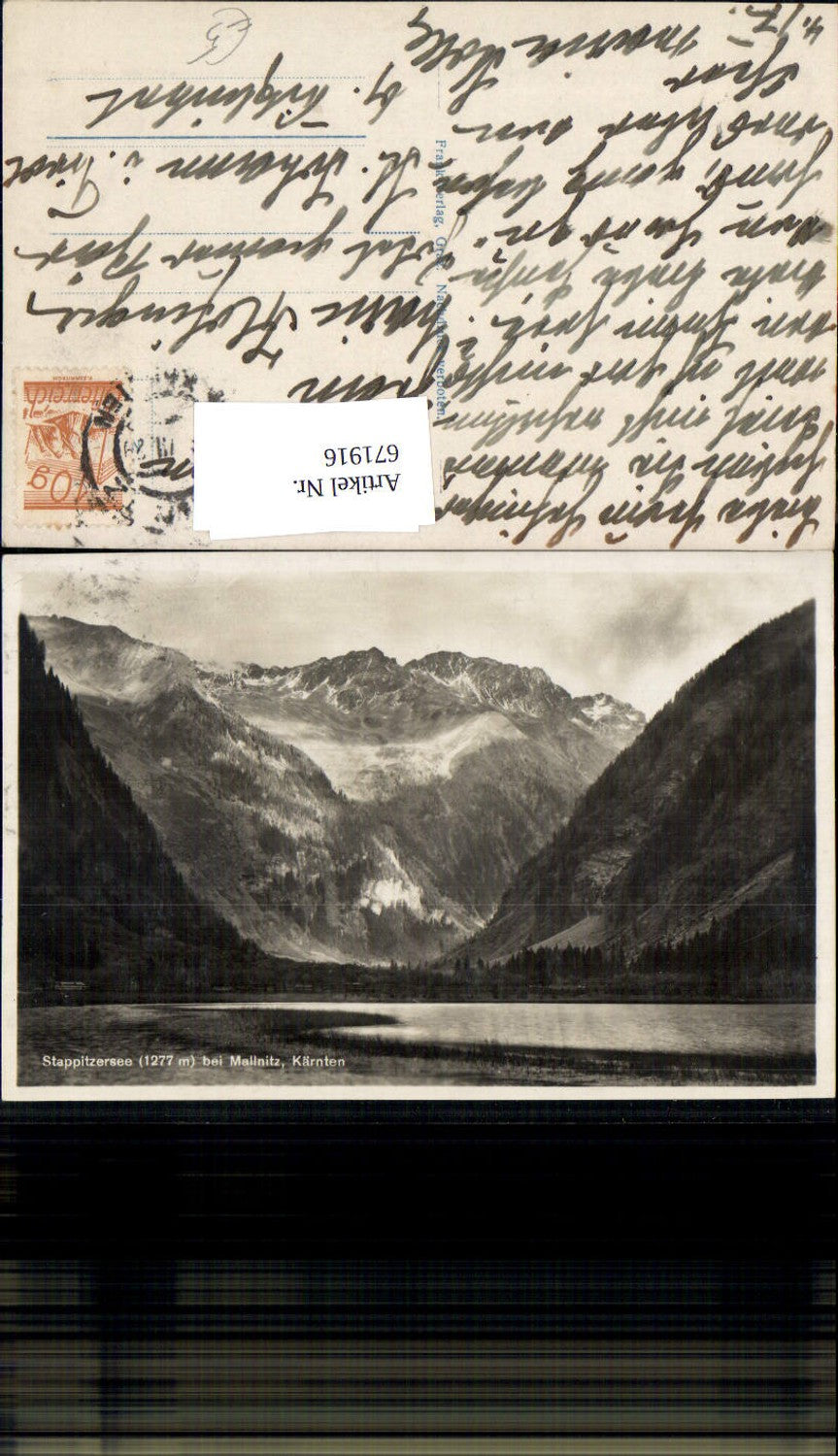 671916,Foto Ak Stappitzersee b. Mallnitz