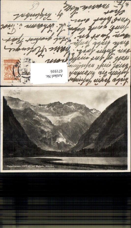 671916,Foto Ak Stappitzersee b. Mallnitz