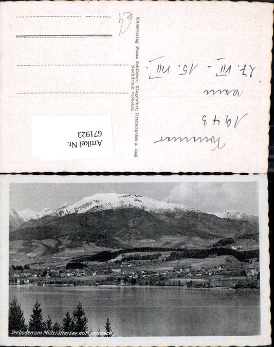 671923,Seeboden a. Millstättersee mit Gmeineck