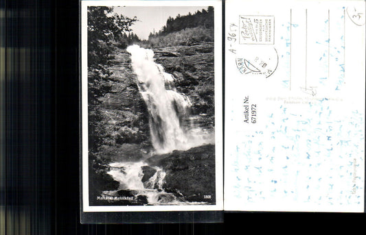 671972,Foto Ak Maltatal Melnikfall Wasserfall Gemeinde Malta