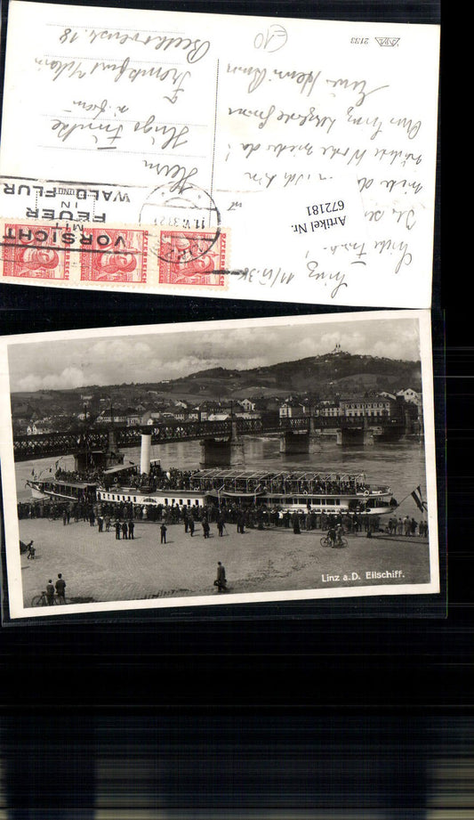 672181,Linz an der Donau Eilschiff Dampfer Urfahr