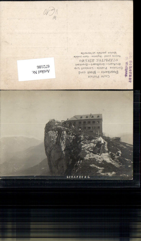 672186,Foto-AK Eduard Schermer Schafberg St. Wolfgang um 1900