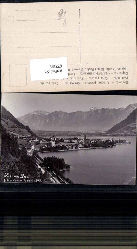 672188,tolle Foto-AK Leopold Haidinger Zell am See um 1900