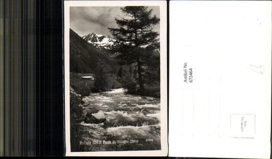 672464,Foto Ak Mallnitz Partie m. Ankogel
