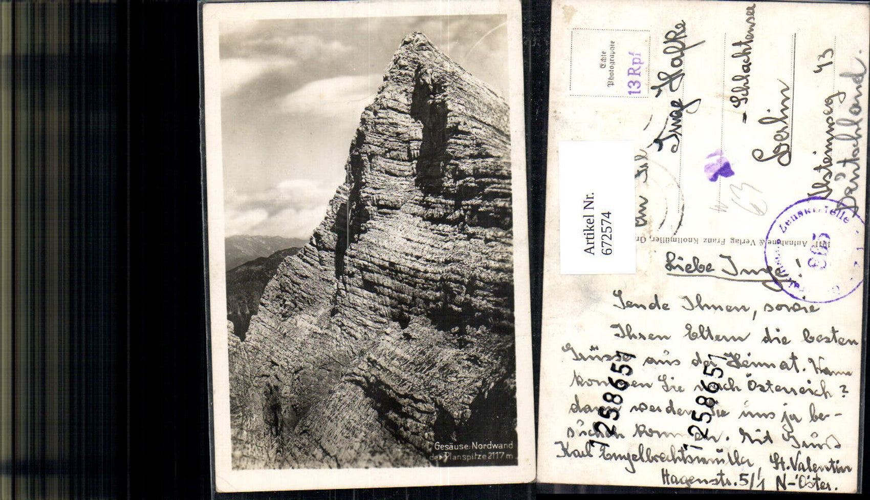 Alte Ansichtskarte – Old Postcard