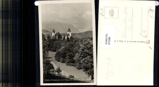 672589,Foto Ak Schloss Wartenstein b. Gloggnitz geg. d. Rax