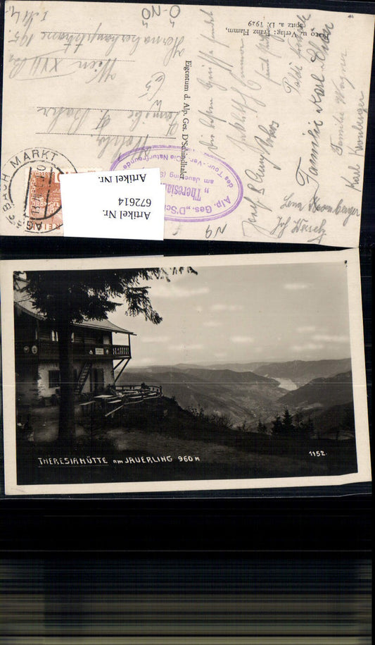 672614,Foto Ak Theresiahütte am Jauerling Maria Laach am Jauerling