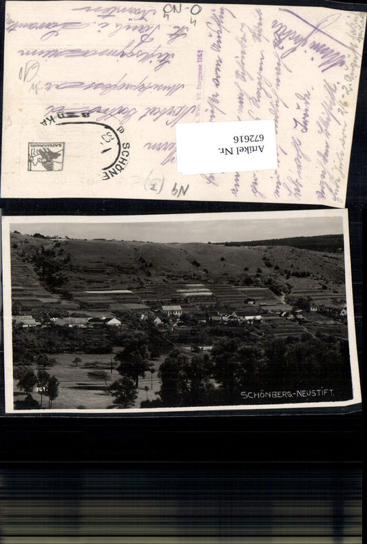 672616,Foto Ak Schönberg am Kamp Neustift